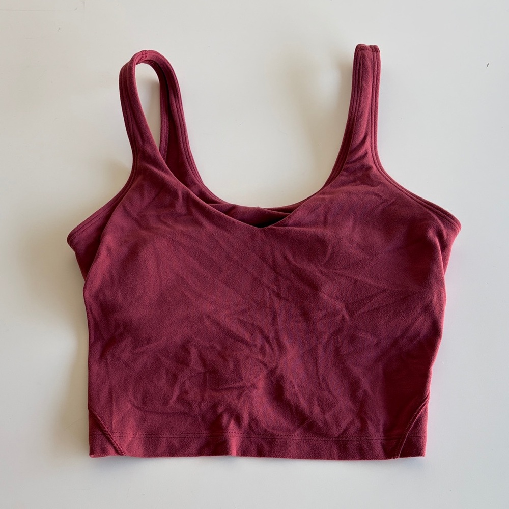 lululemon athletica Burgundy Tank Top